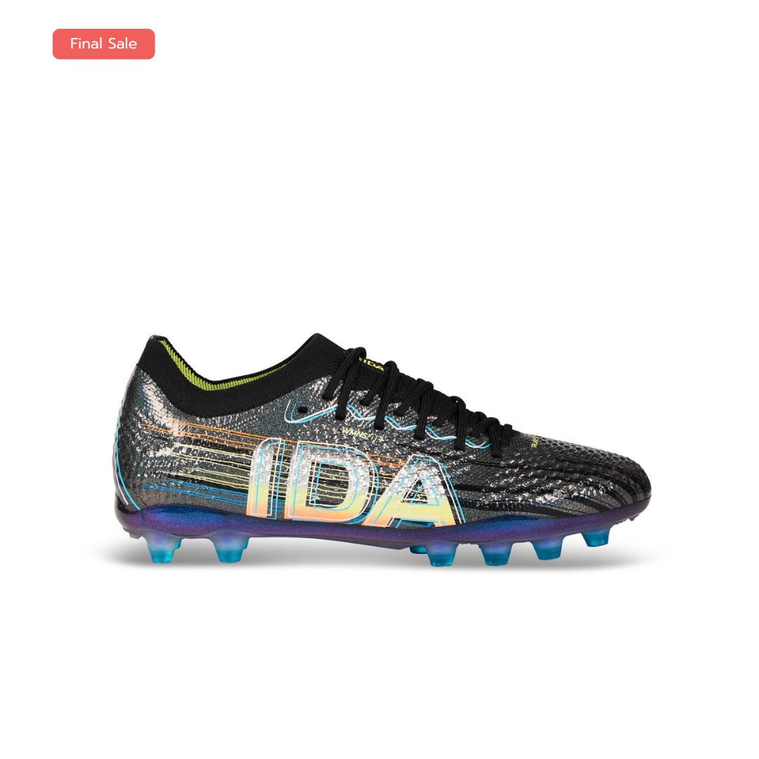 IDA Rise Elite: Women's Lightweight Football Boots With Sock | FG/AG Multi Ground Footwear Ida Sports US 6.5 / UK 4 Dawn Black