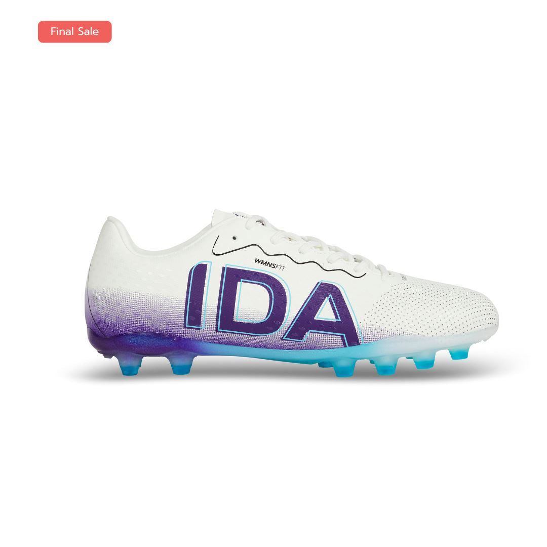 IDA Rise Club: Women's FG/AG Multi Ground Football Boots Footwear Ida Sports US 5 / UK 2.5 White / Purple