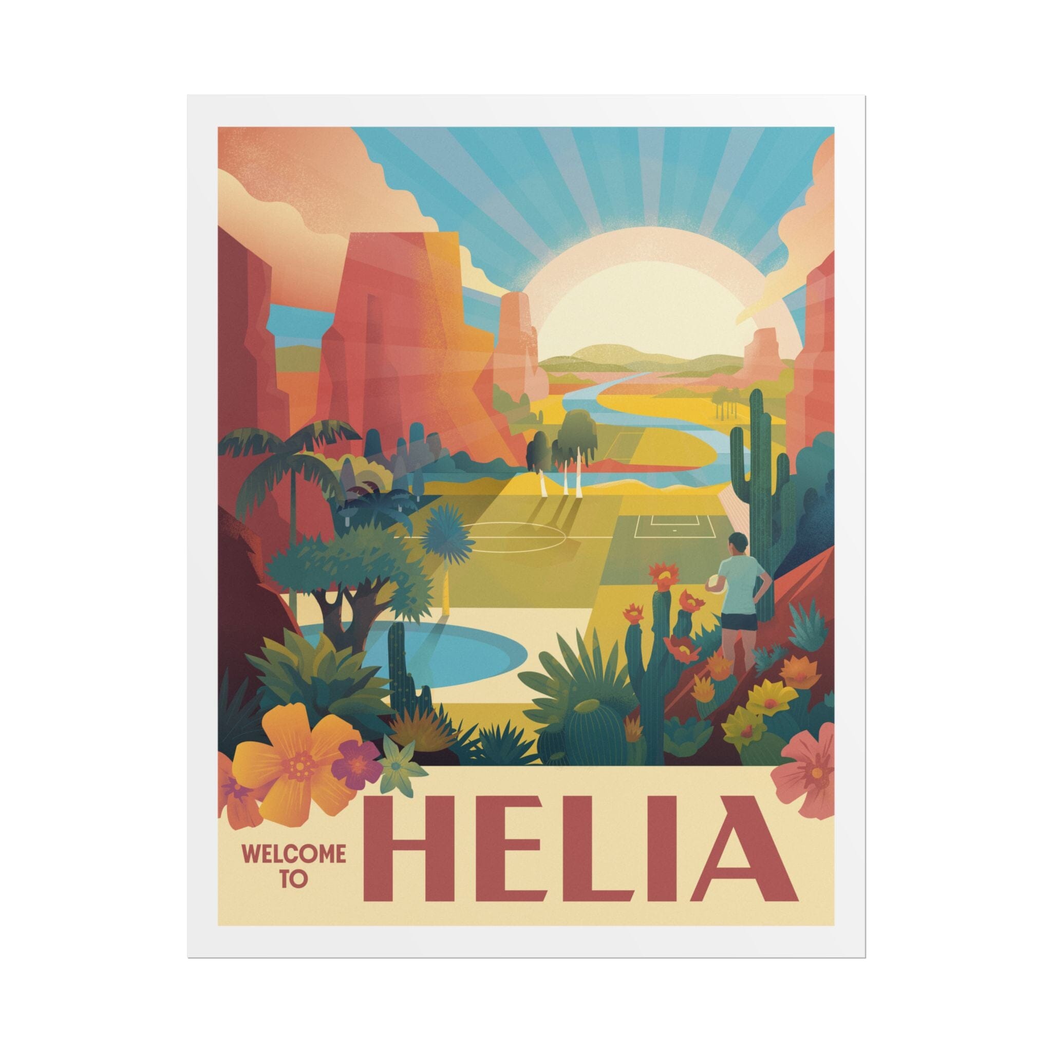 Welcome to Helia Poster Poster Printify 11″ x 14″ (Vertical) Matte