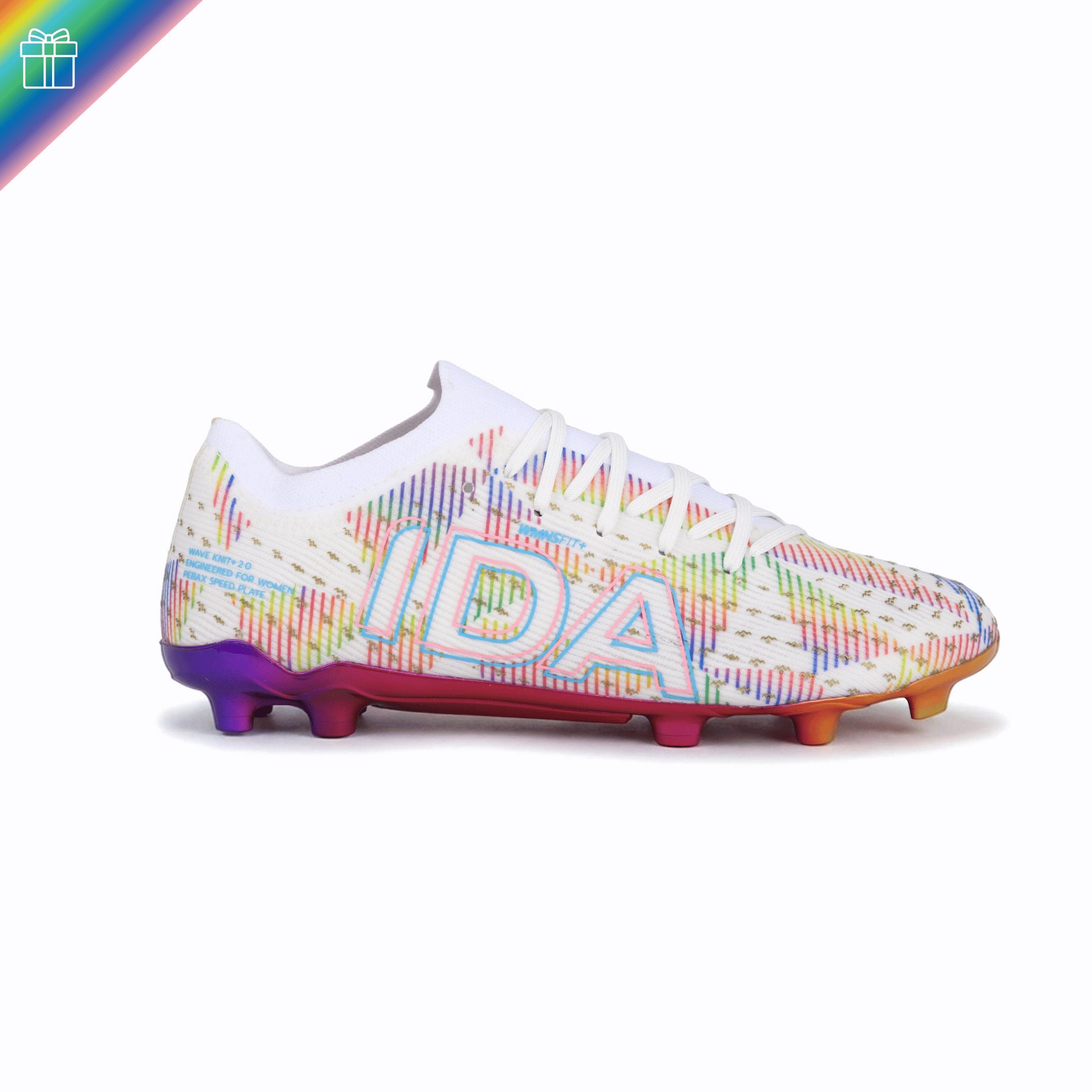 IDA Helia Pro Play in Full Color Footwear Ida Sports White / Multi US 6