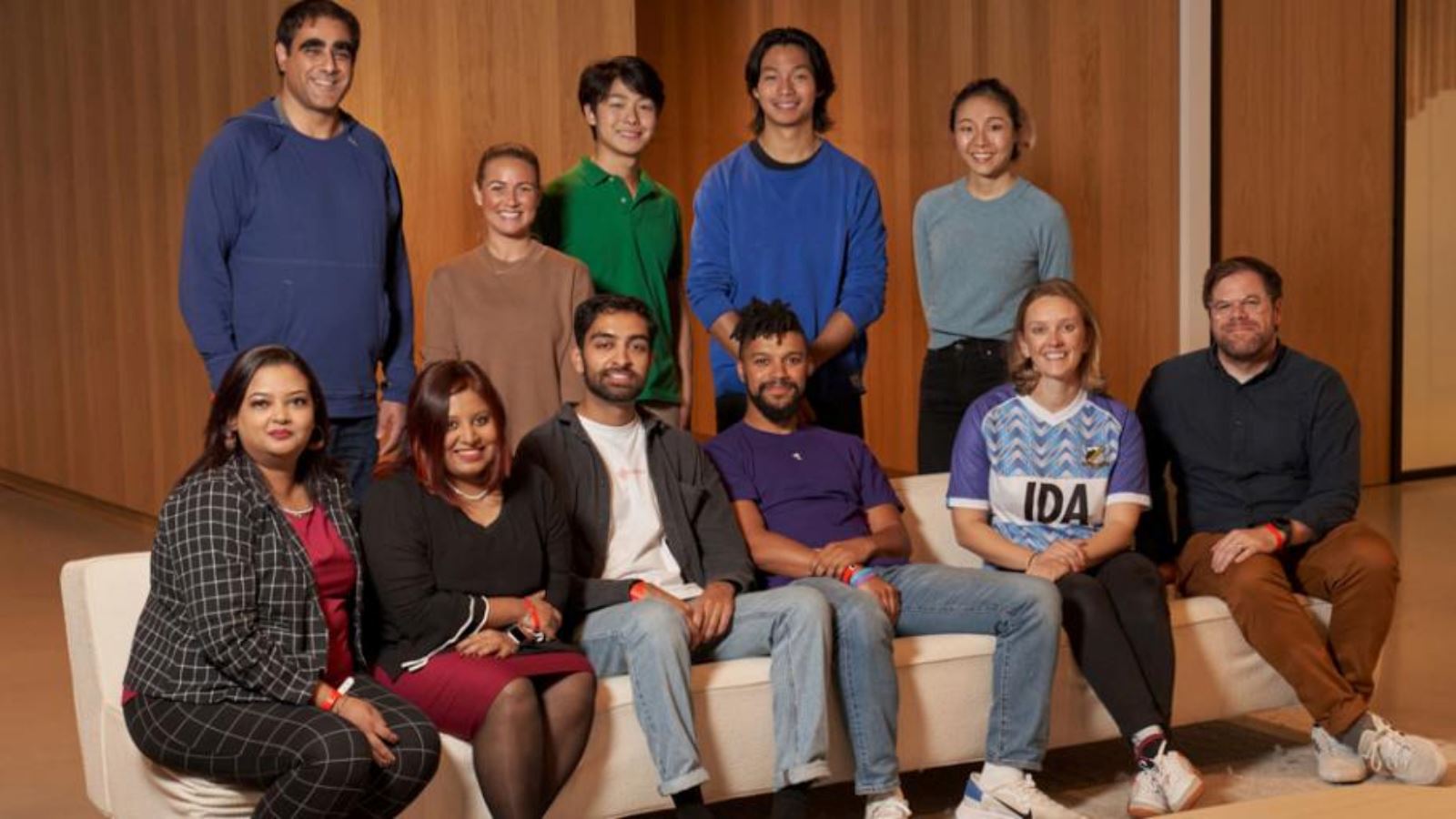 Laura Youngson, Co-Founder of IDA Sports, seated alongside finalists of the TOMMY HILFIGER FASHION FRONTIER CHALLENGE