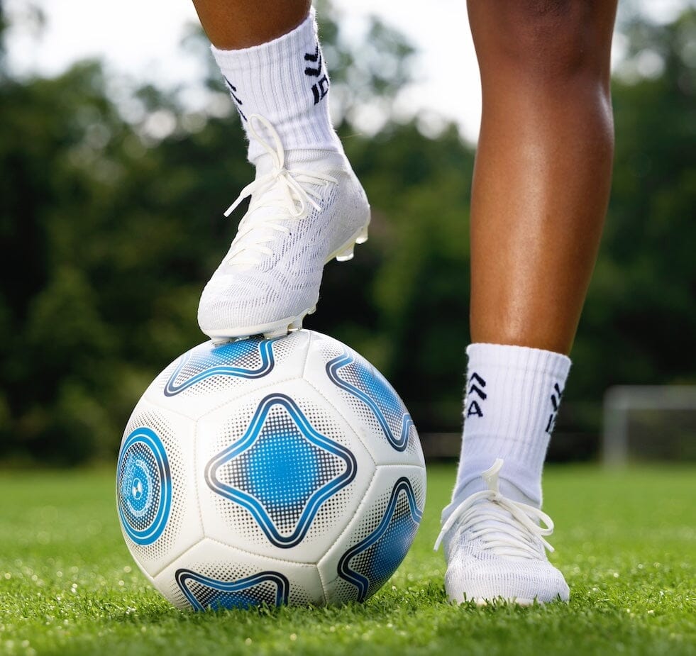 IDA Rise women's white soccer cleats