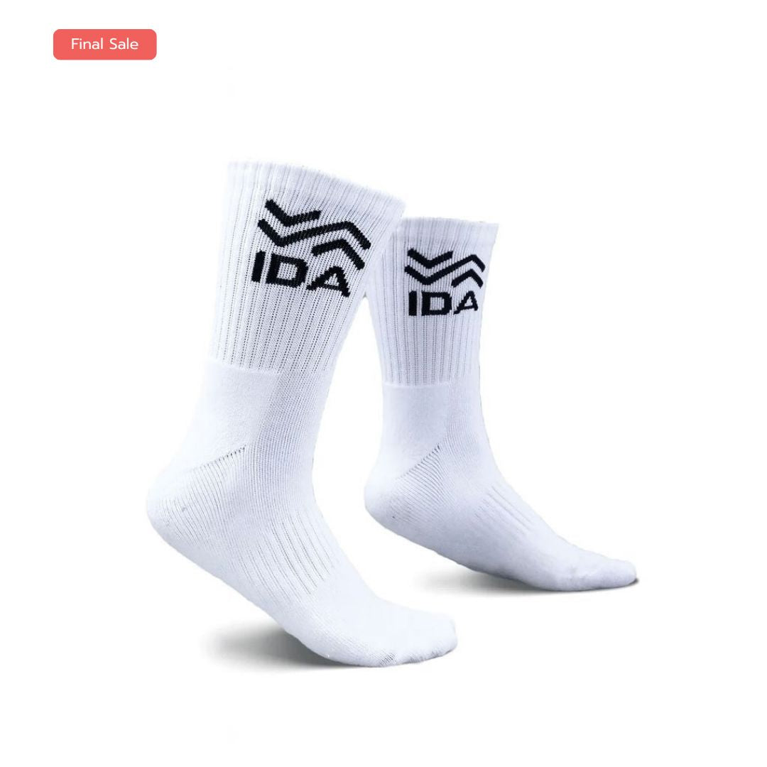 IDA Training Socks | Football, Rugby, Running, & More Socks Ida Sports White Small 