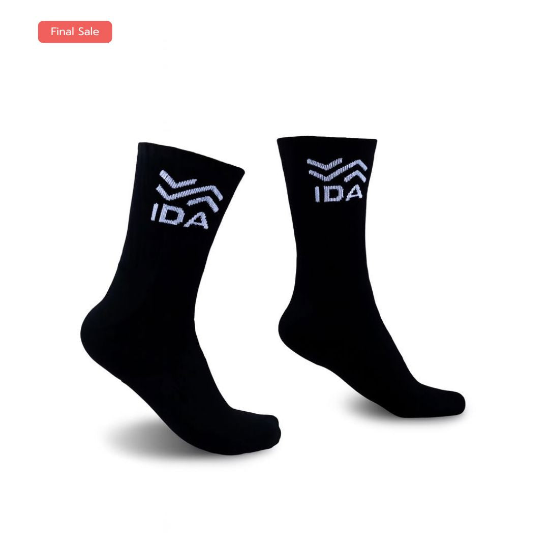 IDA Training Socks | Football, Rugby, Running, & More Socks Ida Sports Black Small 