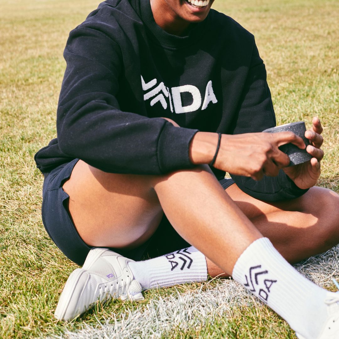 IDA Oversized Soft Crewneck Sweatshirt, Black Apparel IDA Sports 