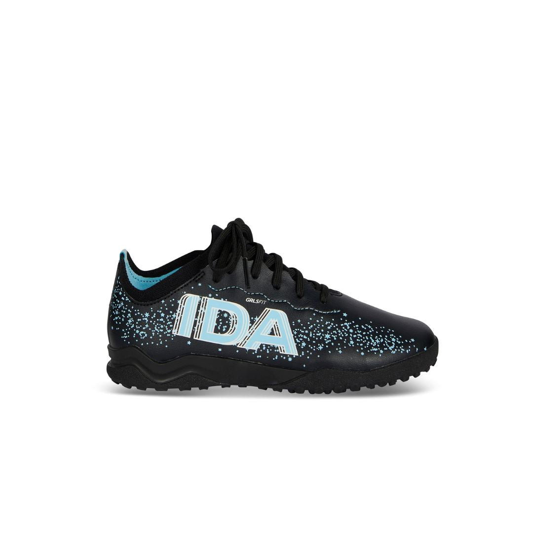 Ida Kids' Travel Turf Soccer Cleats, Size 2, Black/Blue Ida Kids' Travel Turf Soccer Cleats, Size 2, Black/Blue