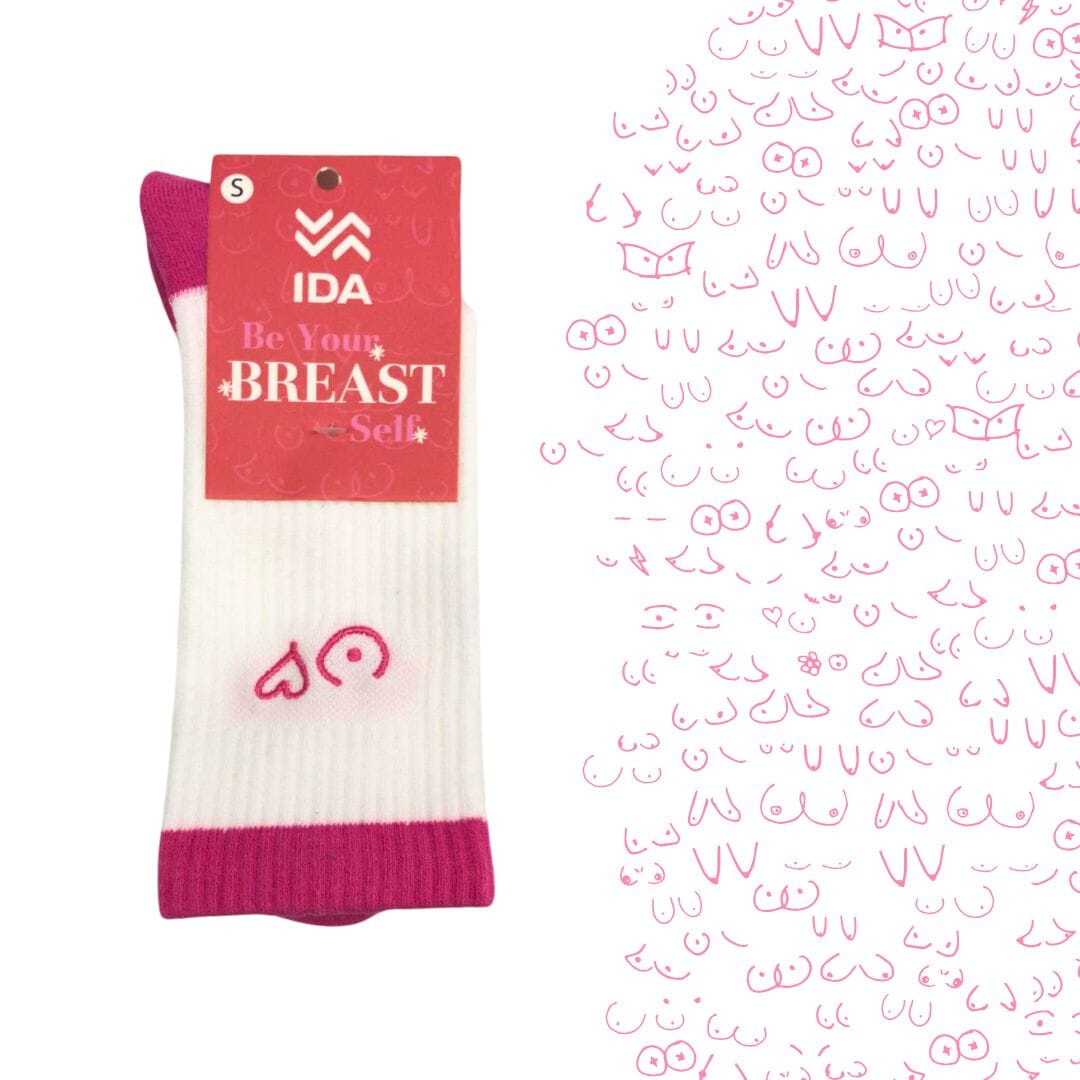 IDA Soccer Training Socks | Women's Sports Socks | Be Your Breast Self Socks Ida Sports 